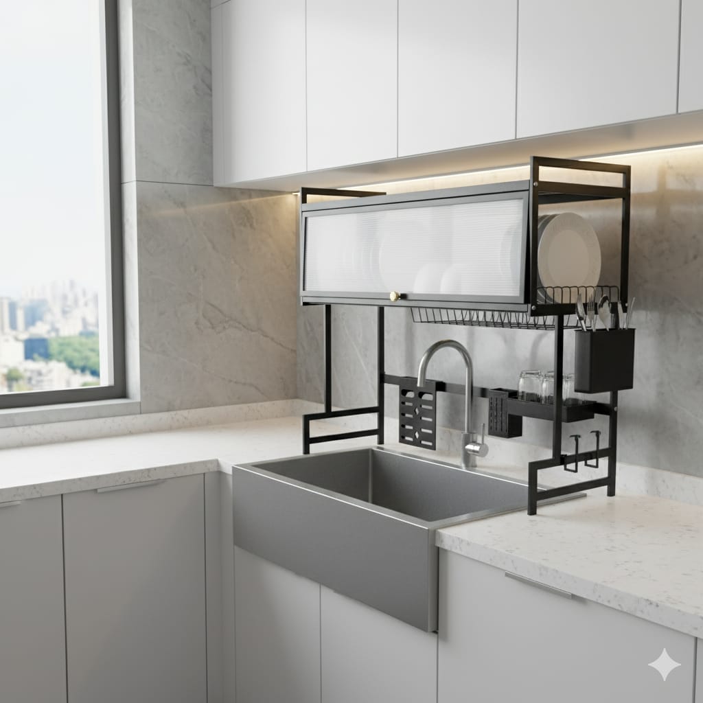 ESCURRIDOR PREMIUM CON TAPA | TRANSFORMA TU COCINA