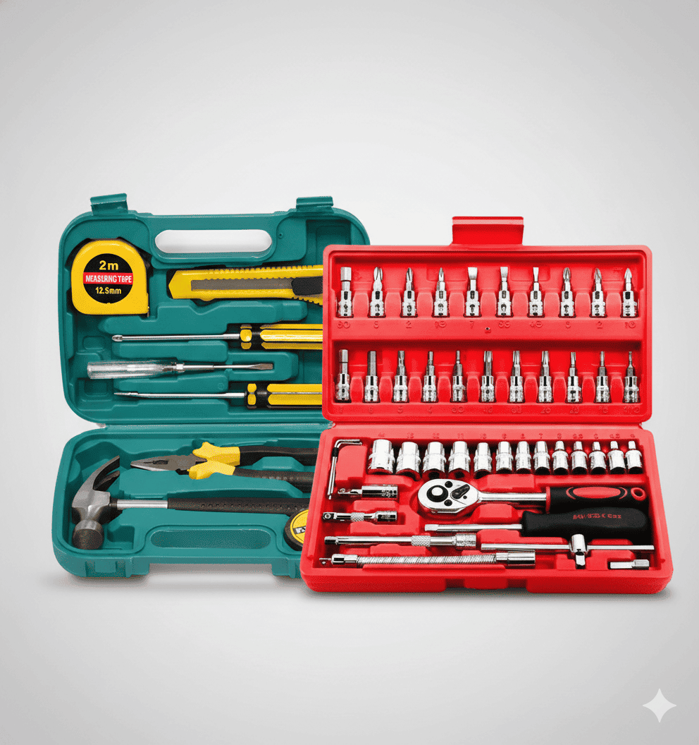 TU TALLER COMPLETO EN CASA: SET PROFESIONAL + RACHET PARA TODA NECESIDAD