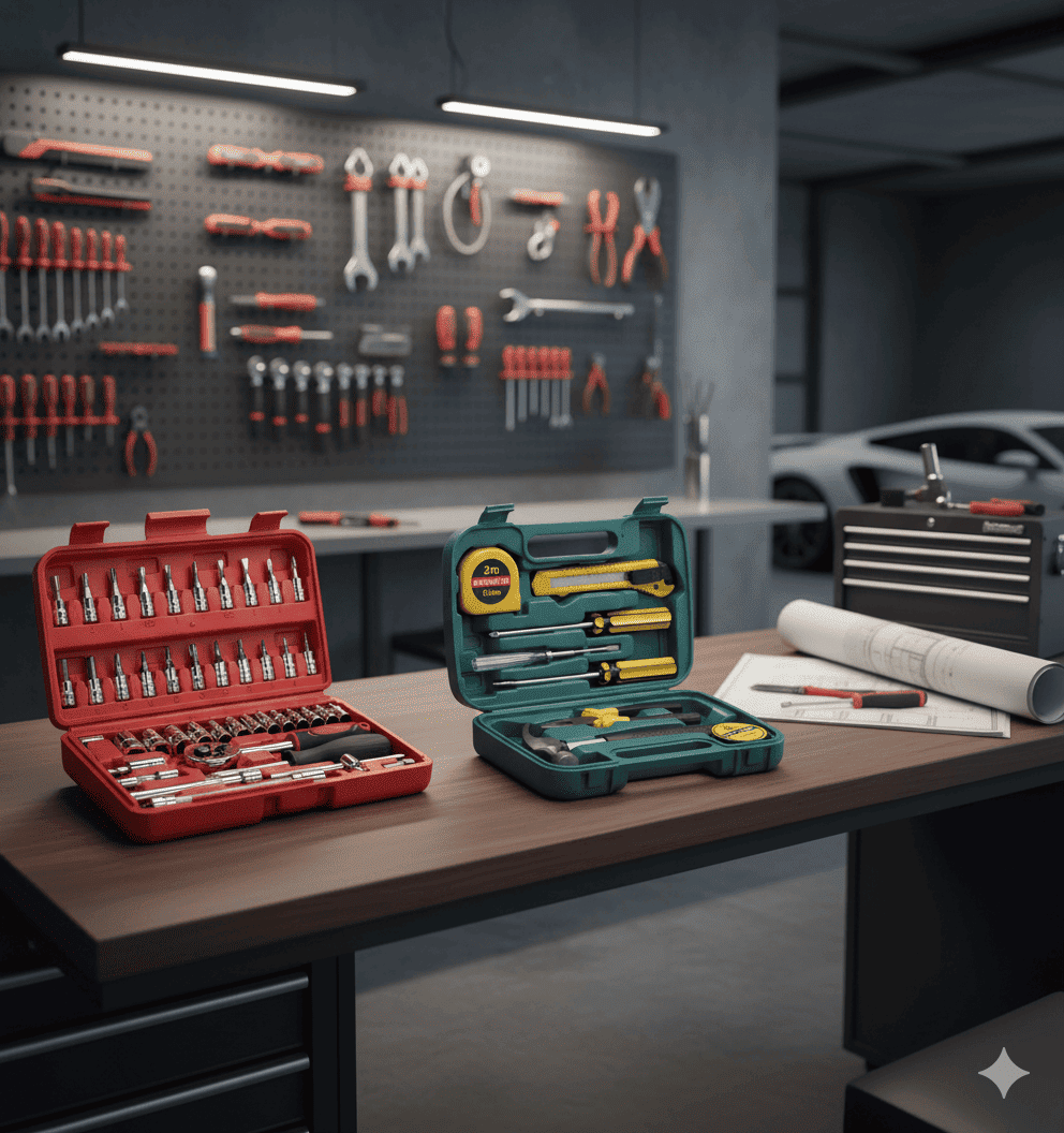 TU TALLER COMPLETO EN CASA: SET PROFESIONAL + RACHET PARA TODA NECESIDAD